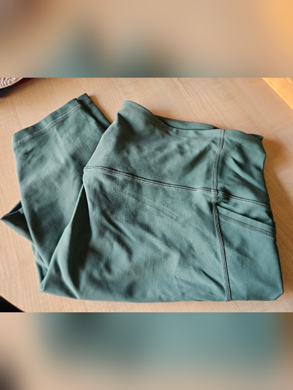 Old Navy Green High-Rise Powersoft Leggings